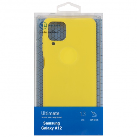 Чехол защитный Red Line Ultimate для Samsung Galaxy A12, желтый УТ000023601 - фото 1