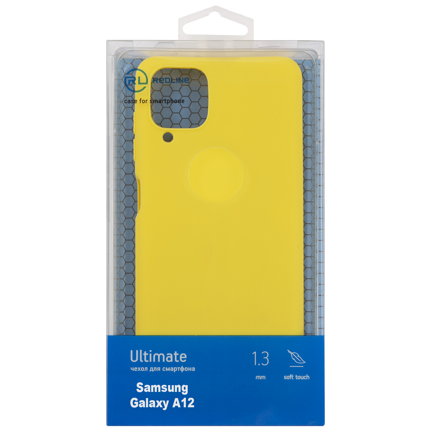 Чехол защитный Red Line Ultimate для Samsung Galaxy A12, желтый УТ000023601 чехол red line для oppo a12 ultimate black ут000036027