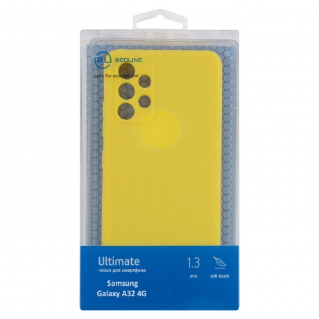 Чехол защитный Red Line Ultimate для Samsung Galaxy A32 4G, желтый УТ000024004 - фото 1