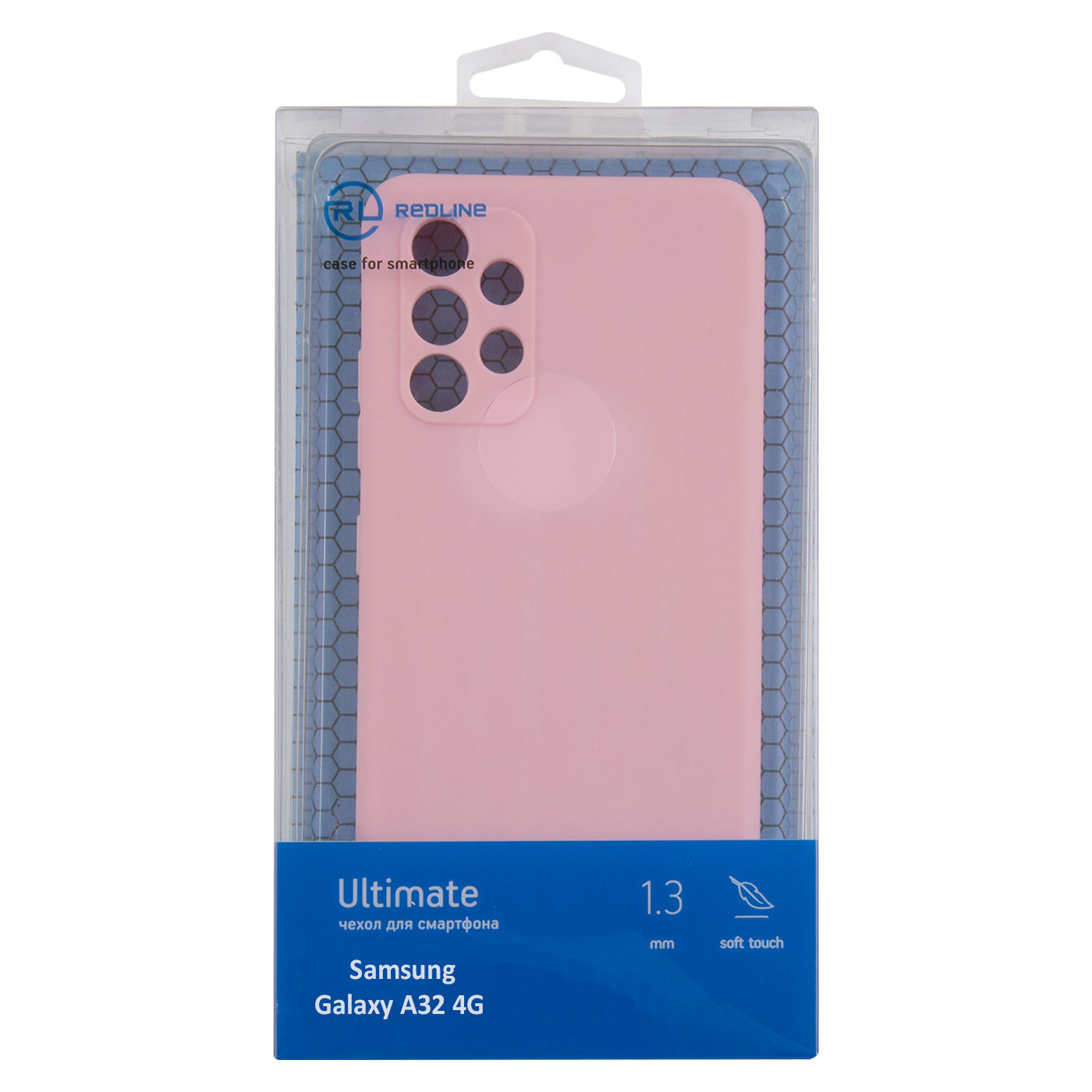 Чехол защитный Red Line Ultimate для Samsung Galaxy A32 4G, розовый УТ000024008 защитный чехол для смартфона red line ultimate для samsung galaxy a32 4g зеленый