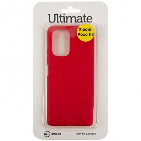 Чехол защитный Red Line Ultimate для Xiaomi Poco F3, красный УТ000025428 - фото 1