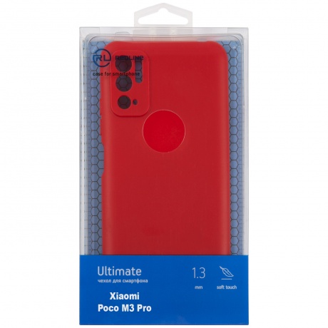Чехол защитный Red Line Ultimate для Xiaomi Poco M3 Pro, красный УТ000025423 - фото 1