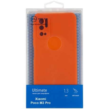 Чехол защитный Red Line Ultimate для Xiaomi Poco M3 Pro, оранжевый УТ000025424 - фото 1