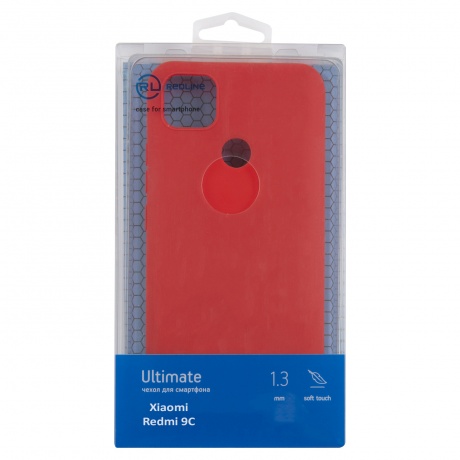 Чехол защитный Red Line Ultimate для Xiaomi Redmi 9C, красный УТ000022553 - фото 1