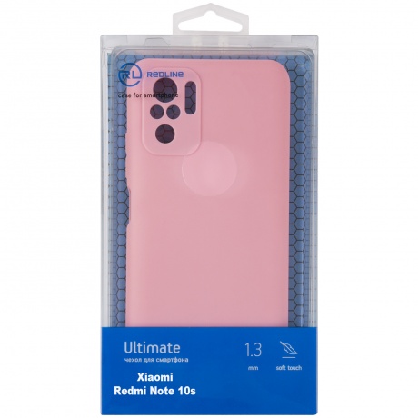 Чехол защитный Red Line Ultimate для Xiaomi Redmi Note 10s, розовый УТ000026526 - фото 1