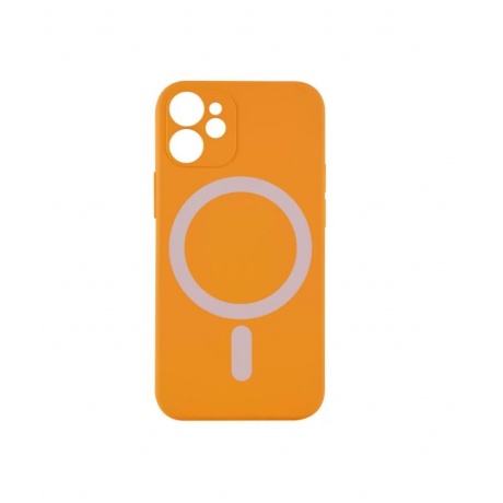 Чехол накладка Barn&amp;Hollis для iPhone 12 mini, для magsafe, оранжевая - фото 1