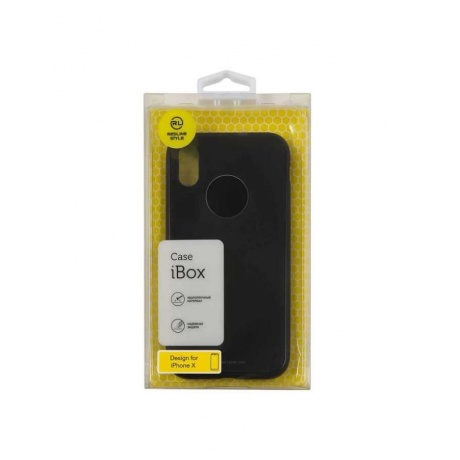 Чехол накладка iBox Magnetic, металл и стекло, для iPhone X (черный) - фото 3