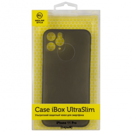 Чехол накладка iBox UltraSlim для Apple iPhone 11 Pro (серый) - фото 1