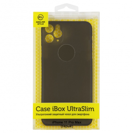 Чехол накладка iBox UltraSlim для Apple iPhone 11 Pro Max (серый) - фото 1