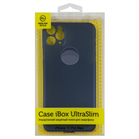 Чехол накладка iBox UltraSlim для Apple iPhone 11 Pro Max (синий) - фото 1