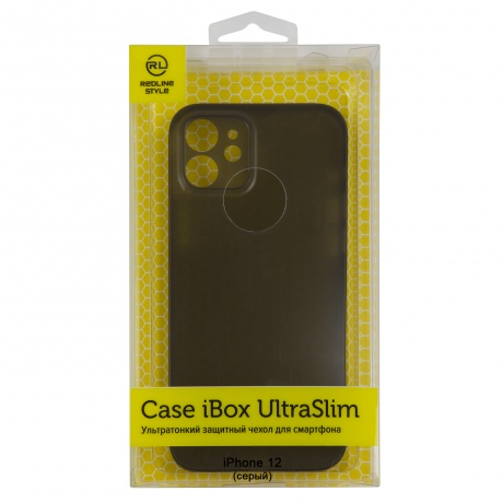 Чехол накладка iBox UltraSlim для Apple iPhone 12 (серый) - фото 5