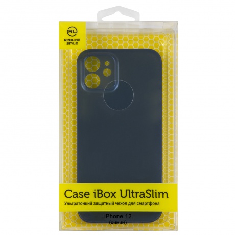 Чехол накладка iBox UltraSlim для Apple iPhone 12 (синий) - фото 1