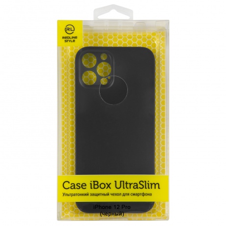 Чехол накладка iBox UltraSlim для Apple iPhone 12 Pro (черный) - фото 1