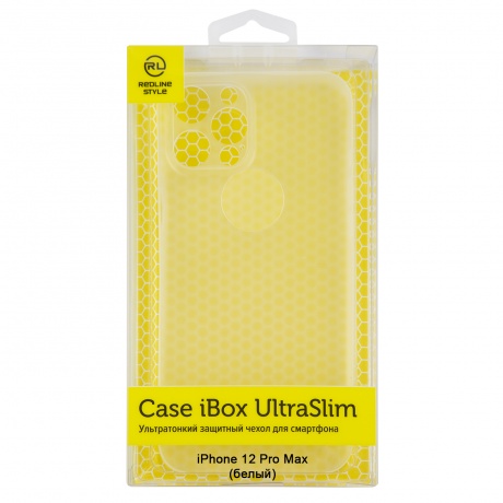 Чехол накладка iBox UltraSlim для Apple iPhone 12 Pro Max (белый) - фото 1