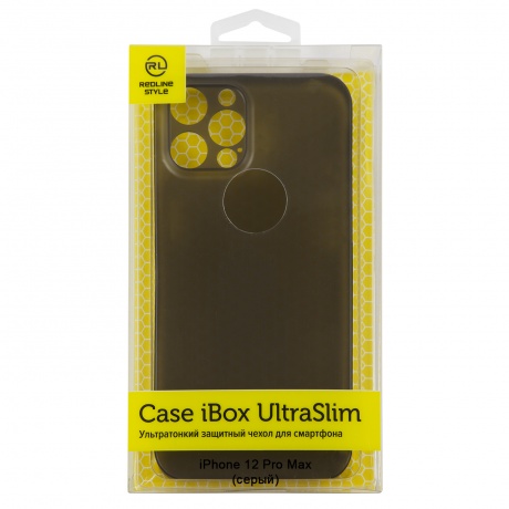 Чехол накладка iBox UltraSlim для Apple iPhone 12 Pro Max (серый) - фото 1