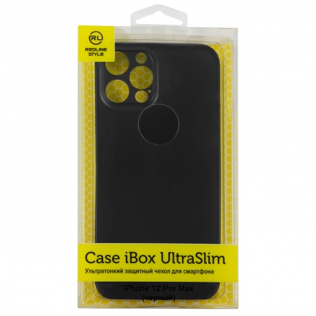 Чехол накладка iBox UltraSlim для Apple iPhone 12 Pro Max (черный) - фото 1