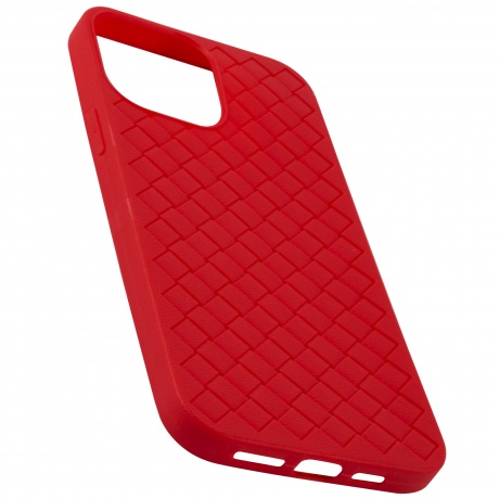 Чехол накладка UNBR?KE braided case для iPhone 13 Pro Max, красная - фото 3