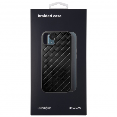 Чехол накладка UNBR?KE braided case для iPhone 13, черная - фото 1