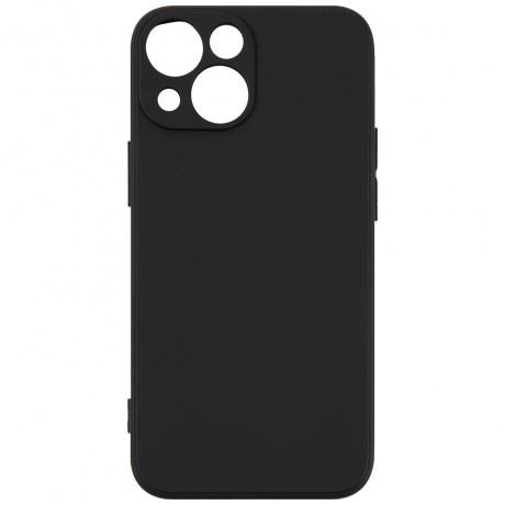 Чехол накладка UNBR?KE liquid silicone case with camera protection для iPhone 13 mini, черная - фото 2