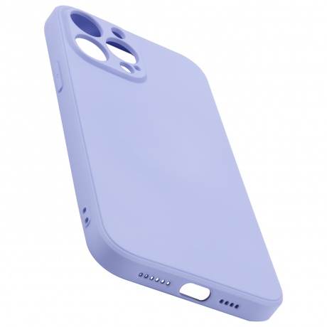 Чехол накладка UNBR?KE liquid silicone case with camera protection для iPhone 13 Pro Max, фиолетовая - фото 3
