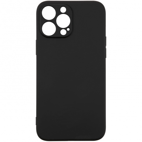 Чехол накладка UNBR?KE liquid silicone case with camera protection для iPhone 13 Pro Max, черная - фото 2