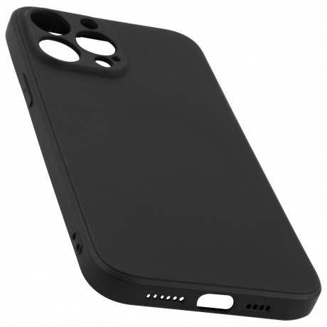 Чехол накладка UNBR?KE liquid silicone case with camera protection для iPhone 13 Pro Max, черная - фото 3