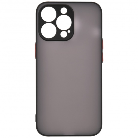 Чехол накладка UNBR?KE matt&amp;color case with camera protection для iPhone 13 Pro, черная - фото 1