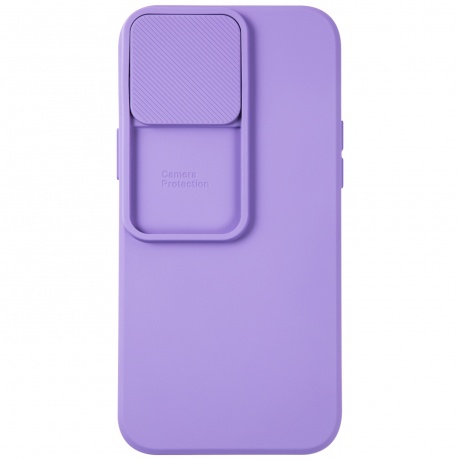 Чехол накладка UNBR?KE soft case with camera slider для iPhone 13 Pro Max, фиолетовая - фото 2