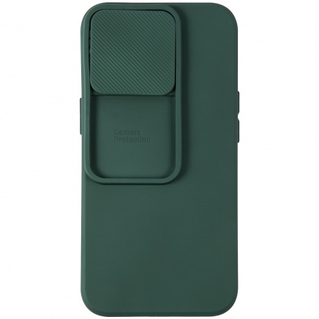 Чехол накладка UNBR?KE soft case with camera slider для iPhone 13 Pro, зеленая - фото 2