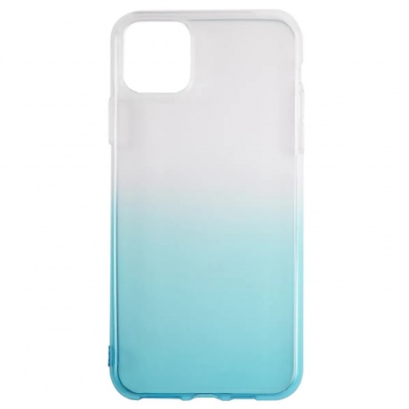 Чехол накладка силикон iBox Crystal для iPhone 11 (градиент голубой) - фото 1