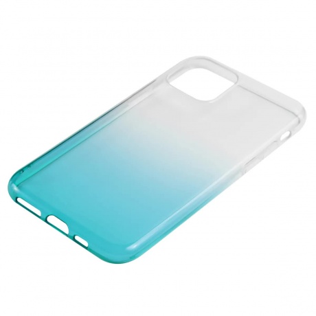 Чехол накладка силикон iBox Crystal для iPhone 11 (градиент голубой) - фото 2