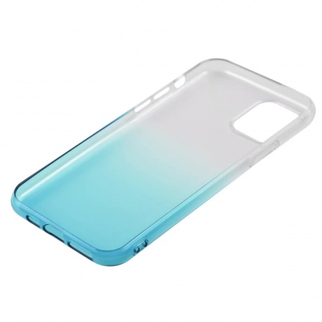 Чехол накладка силикон iBox Crystal для iPhone 11 (градиент голубой) - фото 3