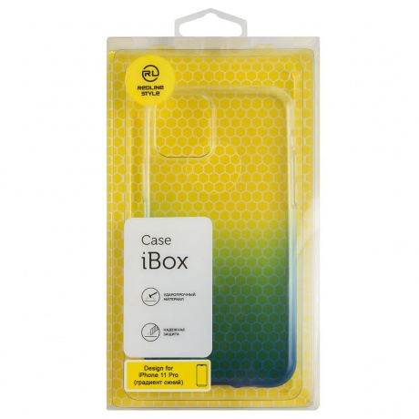 Чехол накладка силикон iBox Crystal для iPhone 11 Pro (градиент синий) - фото 4