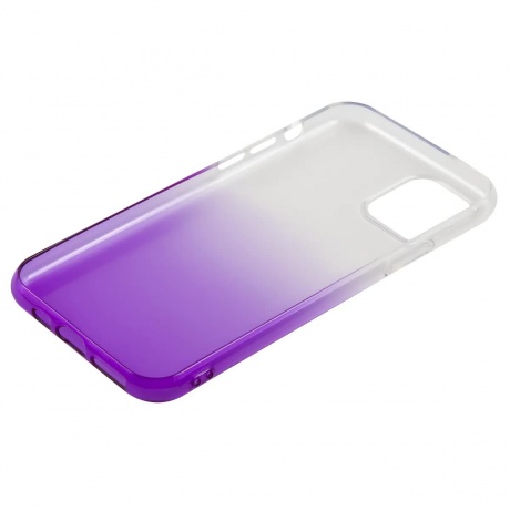 Чехол накладка силикон iBox Crystal для iPhone 11 Pro Max (градиент фиолетовый) - фото 3