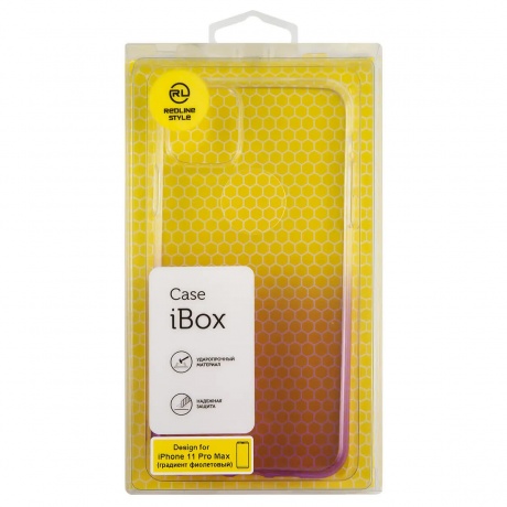 Чехол накладка силикон iBox Crystal для iPhone 11 Pro Max (градиент фиолетовый) - фото 4