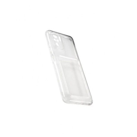Чехол накладка силикон iBox Crystal для Xiaomi Redmi Note 10/Note 10s, с кардхолдером (прозрачный) - фото 2