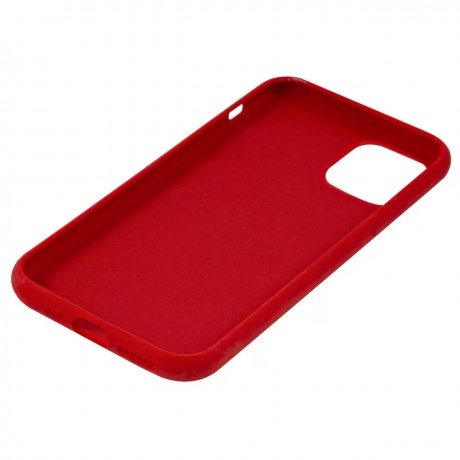 Чехол накладка силикон с микрофиброй Auckland для iPhone 11 (6.1&quot;)  with 4 sides, красный - фото 2