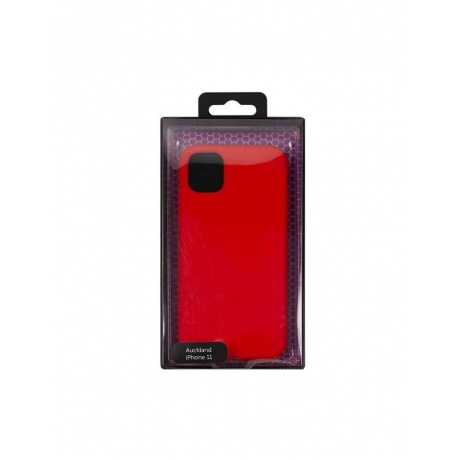 Чехол накладка силикон с микрофиброй Auckland для iPhone 11 (6.1&quot;)  with 4 sides, красный - фото 3