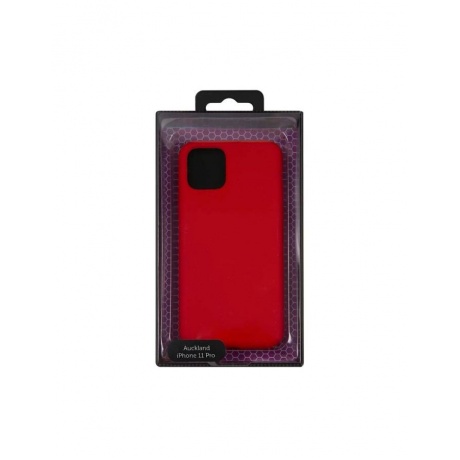 Чехол накладка силикон с микрофиброй Auckland для iPhone 11 Pro (5.8&quot;) with 4 sides, красный - фото 3