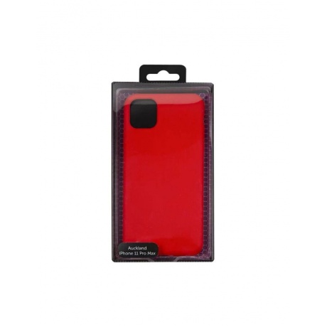 Чехол накладка силикон с микрофиброй Auckland для iPhone 11 Pro Max (6.5&quot;) with 4 sides, красный - фото 3
