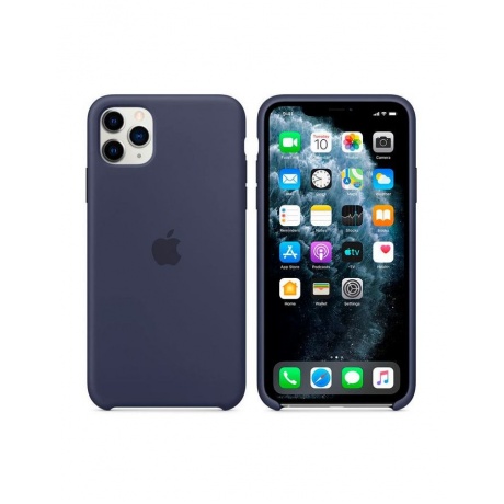 Чехол силиконовый mObility для iPhone 11 Pro Max (синий) УТ000019166 - фото 2