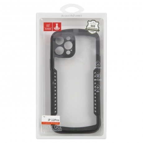 

Чехол-накладка Xundd Alpha для iPhone 12 Pro, противоударный, черный