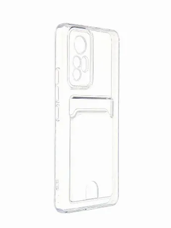 Накладка силикон iBox Crystal для Xiaomi 12 Lite, с кардхолдером...
