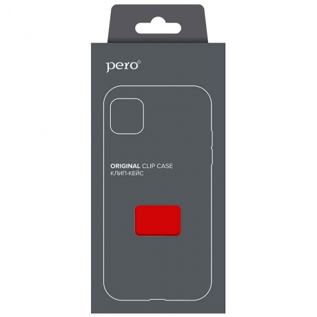 Чехол клип-кейс PERO софт-тач для Samsung A23 красный - фото 2