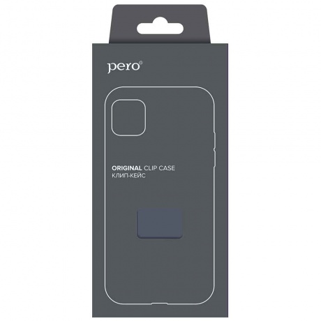 Чехол клип-кейс PERO софт-тач для Samsung A23 синий - фото 1