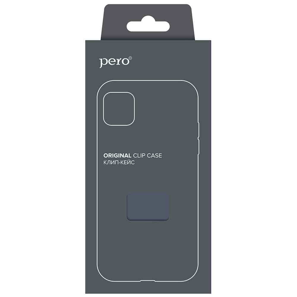 Чехол клип-кейс PERO софт-тач для Samsung A23 синий