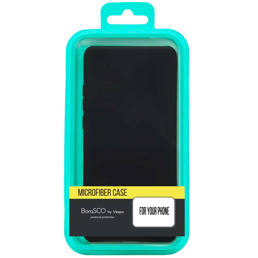 цена Чехол BoraSCO Microfiber Case для Xiaomi Redmi 10A черный