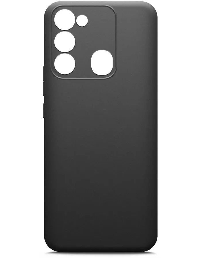 Чехол BoraSCO Silicone Case матовый для Tecno Spark 8C черный матовый чехол avo mom для tecno spark 8p техно спарк 8р с 3d эффектом черный
