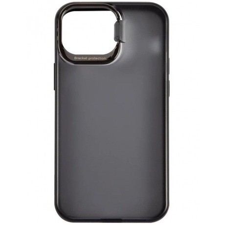 Чехол накладка с подставкой Usams US-BH780 для iPhone 13 mini, с силиконовым краем, черный (IP13MNYY01) - фото 1