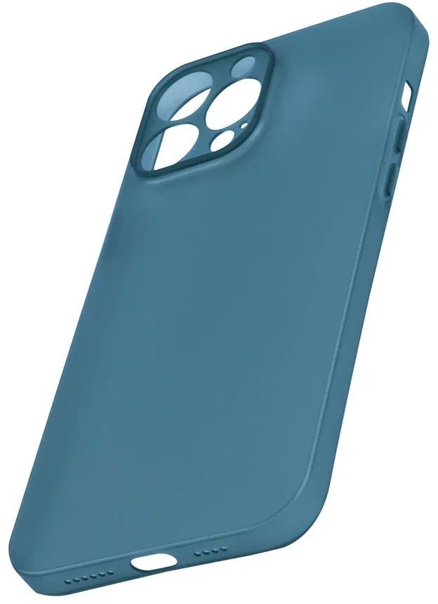 Чехол накладка ультратонкий Usams US-BH779 для iPhone 13 Pro Max, матовый синий (IP13PMQR03) - фото 2